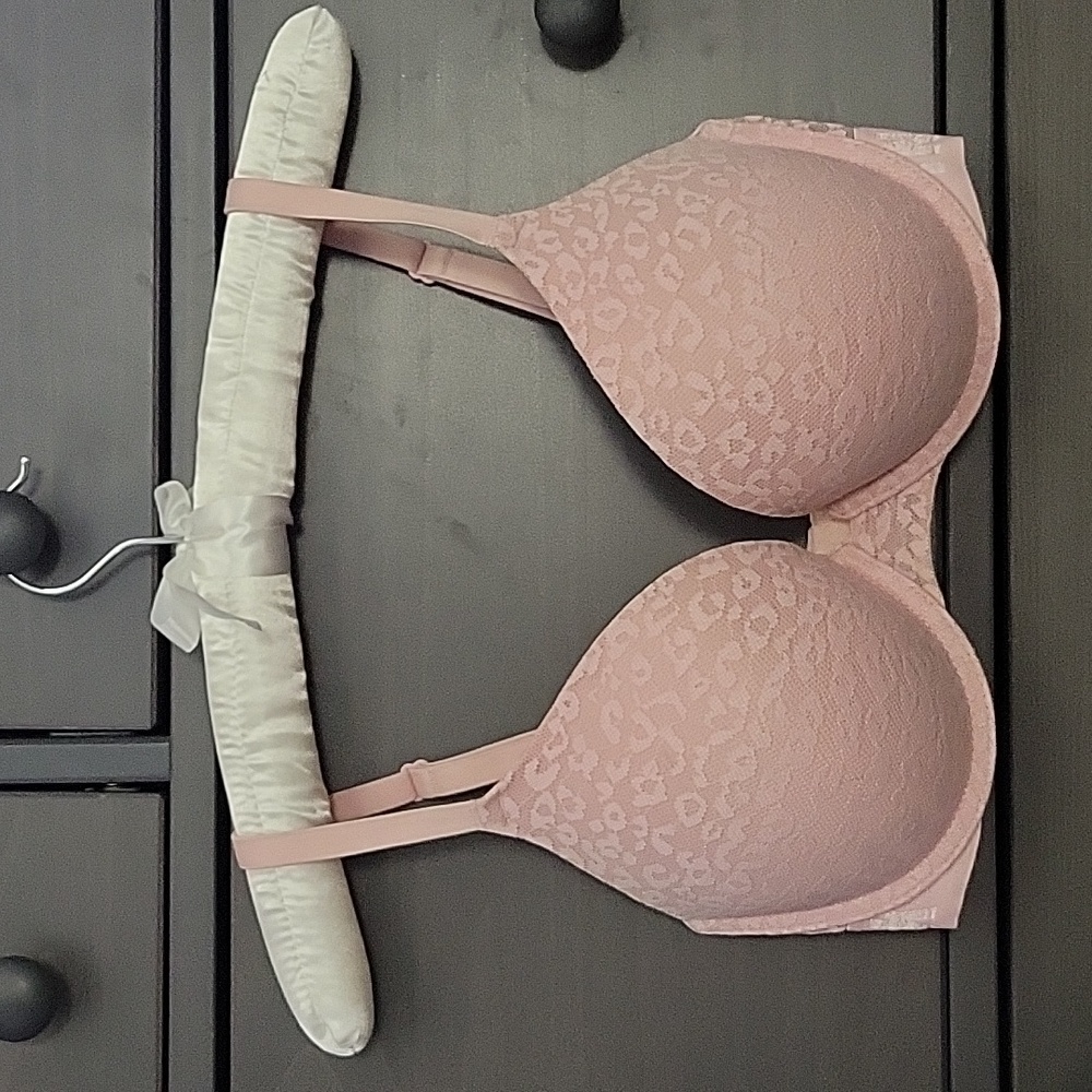 PINK Wear Everywhere Push-Up Animal Print Bra 32DD VS